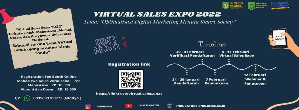 Read more about the article Pembukaan Virtual Sales Expo 2022 : Optimalisasi Digital Marketing Menuju Smart Society