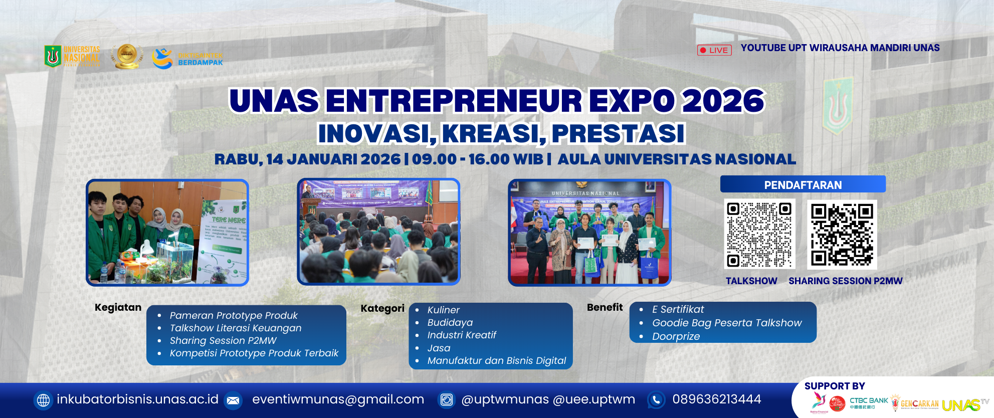 Read more about the article 🌟 UNAS ENTREPRENEUR EXPO 2026: INOVAS, KREASI, PRESTASI🌟